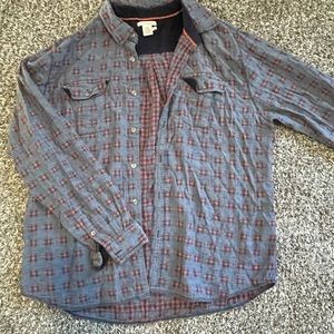 Carbon2cobalt men’s lightweight plaid flannel